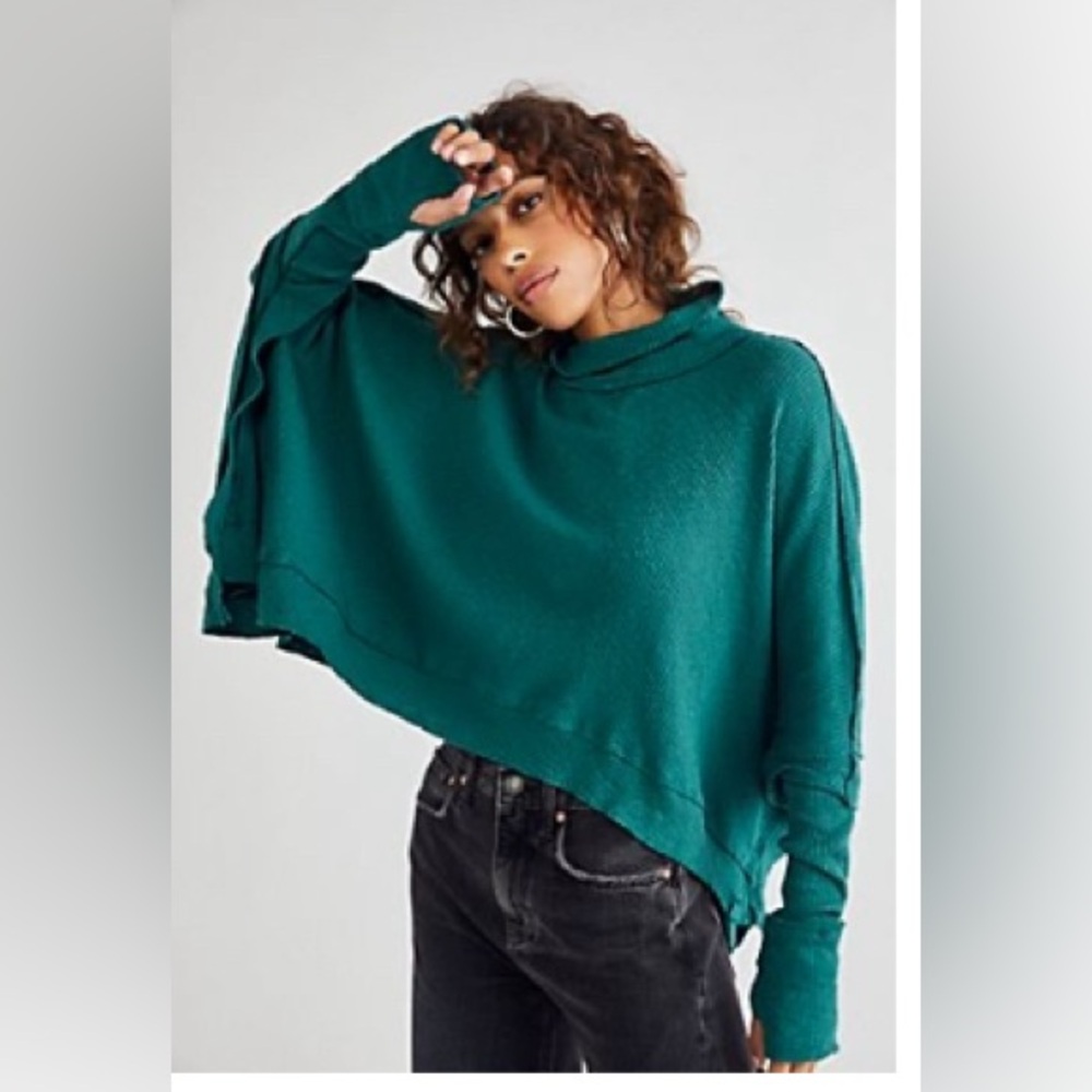Free People Moon Daisy Thermal Pullover Top